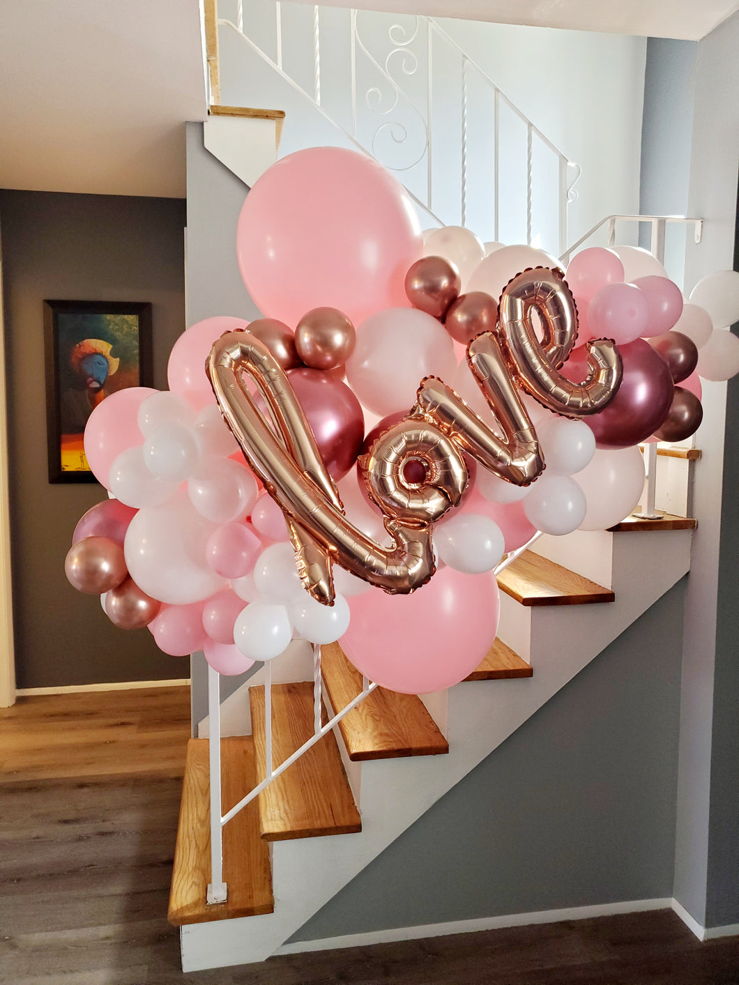 Valentine LOVE Balloon Garland